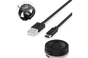 Ermorgen Charger Compatible with Huawei Watch GT6/GT5 Pro/GT5/GT4/GT3 (Pro)/GT3 SE/GT Runner/GT 2 Pro, Huawei Watch 4(Pro)/D2/Fit 4/Fit 4 PRO, Charging Cable Replacement Charging Station Black