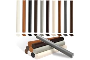 Ledebouk 10 Bastoncini di Cera per Riparazione Legno, Stucco per Legno, Kit 10 Colori Professionale Multicolore Set di Cera per Graffi, Fori e Crepe su Mobili, Parquet, Laminato e Porte