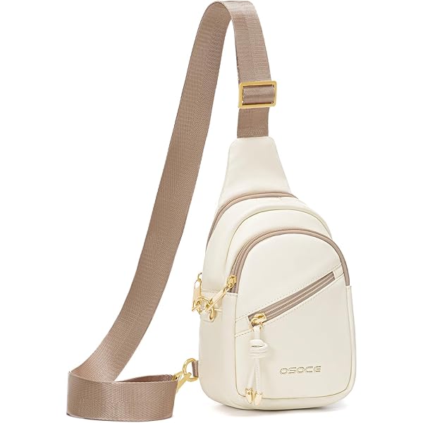 Sac Banane Femme élégant FANDARE - Sacoche Bandoulière Nylon Imperméable - Avec Trou Pour écouteurs - Pour Sport Et Ville - 10