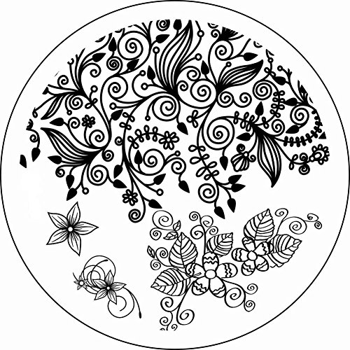Born Pretty Nail Art Stamping Template Image Plate Flower Leaf Design