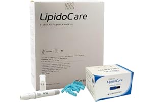 LipidoCare Meter + Lipid Profile Test Strips + Lancing Device and Lancets