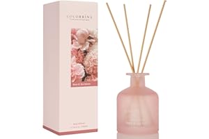 ‎COCORRÍNA Cocorrína Raumduft Diffuser mit Duftstäbchen 200ml- Rose & Teeblätter, Natürlich, Langanhaltend, für Schlafzimmer Badezimmer Regal Dekor Büro Dekoration, Aromatherapie