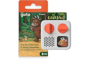 Yoto Mini (2024 Edition) + Gruffalo Bundle – Kids Screen-Free Bluetooth Audio Player, All-in-1 Travel Device for Stories Music Podcast Radio White Noise Ok-to-wake Alarm Clock
