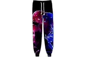 XSLGOGO Unisex Anime Re:Life in a Different World from Zero Hose Emilia Jogginghose Rem Graphics Haremshose mit elastischer Taille und Kordelzug