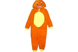 Pokémon - Tutina con Cappuccio per Ragazzi o Ragazze, Pikachu, Charmander, Gengar, Snorlax, Squirtle o Eevee, età 3-12 Anni