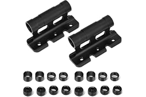 TOWWOO Support de Fourche à Vélo, Support Velo Voiture, 4/8 raccords Amovibles Porte-Bagages de Toit de Voiture, Bloc de Camion de Montage à Bicyclette M5x100mm, M12x100mm, M15x100mm, M15x110mm