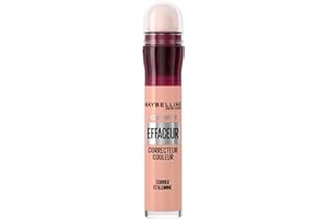 L'OREAL PARIS Maybelline New York - Instant Effaceur - Correcteur de Couleur - Corrige les Rougeurs, Cernes, Taches et Imperfections - Tenue Longue Durée 12H - Teinte : Rose - 6,8 ml