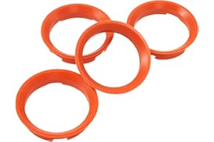 FELGENFACTORY 4x Zentrierringe 63,4 auf 57,1/63 4-57 1 | Rot | kompatibel mit Keskin MAM