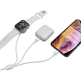 McStorey Apple Watch Manyetik Şarj Kablosu 3'&uuml; 1 Arada USB-C, iPhone Lightning + AirPods Lightning + Apple Watch Şarj Kablosu
