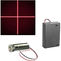 Laser Regolabile 3-5V Modulo Laser 405nm CTRICALVER - Kit Con Alimentazione E Fuoco Regolabile Croce Viola Modulo Laser Industriale - 9