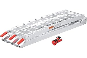 WILTEC Rampa di carico 226cm ripiegabile in alluminio per moto e quad fino a 680 kg