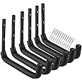Garage Hooks, 25 CM Heavy Duty Garage Storage Tool Hangers, Wall Mount Storage Hooks for Garden Tools, Ladders, Bikes, Bulky Items