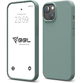 Babilden iPhone Kılıf İnce Sıvı Silikon 3 Katmanlı Tam Kaplamalı Yumuşak Jel Kau&ccedil;uk Kılıf Kapak (iPhone 15 Plus Yeşil(42)