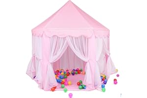 XDAILUYYDS Prinzessin Castle Spielzelt, Prinzessin Spielzelt Kinderzimmer, Kinderspielzelt für Mädchen für Innen- und Außenspiele