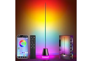 Keepsmile intelligente corner light,lampadaire sur pied salon avec APP et télécommande,sunset lamp avec synchronisation musicale et 16 millions de couleurs,lampadaire LED pour la chambre