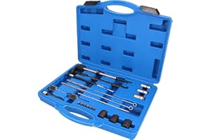 BRILLIANT TOOLS BT551300 Injektorsäte- och schakt-rengöringssats, 21 delar [Powered by KS TOOLS]