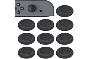 GBULTR 10pcs Replacement Joystick Covers for Nintendo Switch, Switch Lite, OLED Soft Silicone Thumb Grips for 3D Analog Gamepad Thumbsticks Joystick Cap Cover Parts Kit for Enhanced Gaming Precision