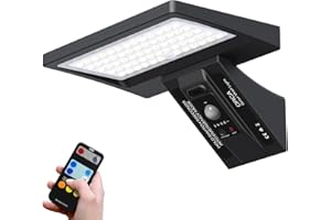 YD LIFE Lampe Solaire Exterieur, 64LEDs 3000mAh Lumière Solaire Extérieure avec Détecteur de Mouvement 600LM IP65 Eclairage Exerieur Solaire Projecteur LED de Sécurité éclairage mural d'extérieur