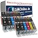 Produktbild ESMOnline 12 komp. XL Druckerpatronen ersatz Canon PGI-570 CLI571 für Canon Pixma TS8050 TS8051 TS8052 TS8053 TS9050 TS9055 / Canon MG 7700 7750 7751 7752 7753 2 x Schwarz 2 x Photoschwarz 2 x Blau 2 x Rot 2 x Gelb 2 x Grau