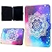 Produktbild WE LOVE CASE Kindle Paperwhite Hülle Leder , Kindle Paperwhite 2016 / 2015 / 2013 / 2012 Generation 6.0" Hülle Flip PU Case Im Retro und Schön Style Mandala Blumen Totem Blau Stern Muster Backcover Case Leder Klappbar Tasche Elegant Backcover PU Intern TPU Silikon Weiche Cover Stoßfest Bumper Dünn Brieftasche Wallet Schutzhülle Karten mit Magnet Hüllen Protective Bookstyle Standfunktion Anti-Kratz für