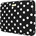 Produktbild Kate Spade New York Printed Sleeve für Microsoft Surface Pro 3 / Pro 4 / Pro (2017) - von Microsoft zertifiziert (Deco Dot schwarz/cream) [Vinyl Material | Goldener Reißverschluss | Gepolstert] - KSSP-006-BDD