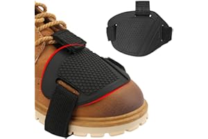 AVRUYPI Protezione scarpe moto, cuscinetto cambio moto, cuscinetto protezione cambio con cinghia elastica regolabile, scarpe moto in gomma antiscivolo e anticaduta
