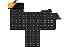 FSW - Tailored Mats - Fits PEUGEOT Boxer 2007-ON 2 Seat Walkthrough - 3mm Heavy Duty Rubber - Anti Slip Van Floor Mat, Waterproof With Anti Slip Backing - 1 Pc Rubber Floor Mat - Van Accessories