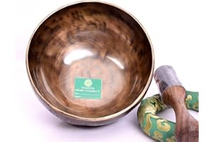 AMILAV COLLECTIONS 8"F Note Tune Bowl for Heart Chakra Healing-Smooth Relaxing Sound Bowl-Singing