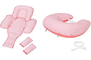 ClevaMama ClevaFoam Nursing Pillow and Baby Nest - Coral