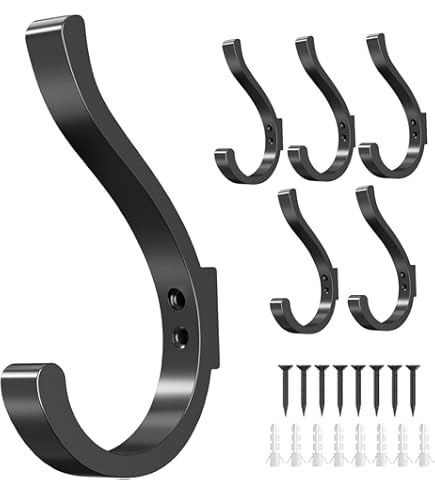 10 Ganci Da Parete In Acciaio Inox - Appendiabiti Per Cappotti, Sciarpe E Giacche - Foto 13