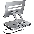 Aluminum Type C Hubs 8/9 In 1 Connection Port Fast Data Transfer Multifunctional Docking Station Laptop Stand