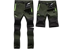 SANMIO Spodnie Turystyczne Męskie Odkryty Szybkie Suszenie Funkcjonalne Lekkie Oddychające Cabrio Spodnie Softshell Casual