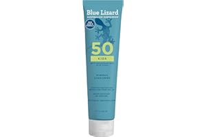 BLUE LIZARD Kids Sunscreen Lotion SPF 50+ 5oz Tube, cream