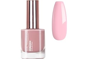 EONFAVE Pink Nail Polish - Light Pink Nail Varnish - Quick Dry Nail Varnish - Long Lasting & Chip Resistant Nail Polish, No Need Cure DIY Home Manicure