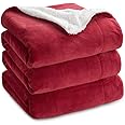 VAS COLLECTIONS - Polyester Micromink Summer AC Blanket Sherpa Super Soft Flannel Solid/Plain AC Dohar/Comforter, Maroon, Size 220 x 230 Cms (Approx 7.6 x 7 ft) (Double), Skin Friendly
