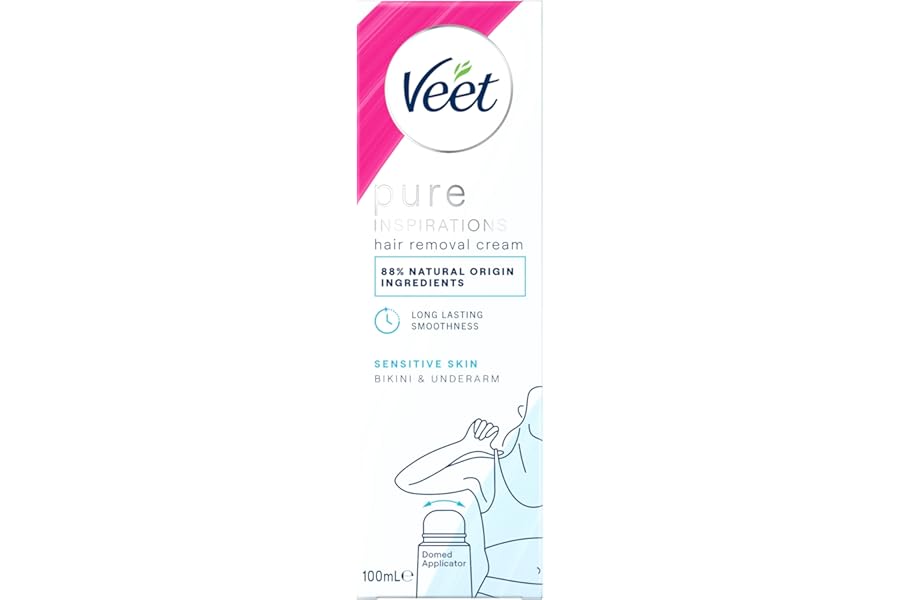Veet Bikini and Underarm Hair Removal Cream, 100ml