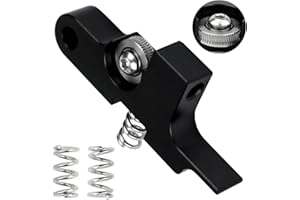 POLISI3D Estrusore a braccio folle a U per ingranaggi compatibile con Sidewinder X1 X2 / estrusore in metallo Titan Aero Prusa i3 MK2 4max pro Genius Chiron stampante 3D (scanalata +nero)