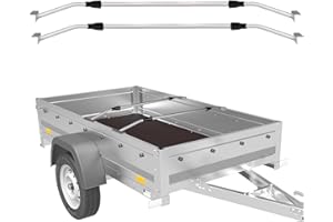 Plutohiker Flachplanenbügel für Anhängerplane 2er Set, Universell Anhängerplanen Haltebügel (Einstellbare Länge 100-150 cm),langlebige & rutschfeste Alu Bügel für Flachplane - 100% Aluminium