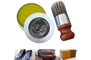 Hixideli Evergloss Leather Furniture Repair Salve, Evergloss Leather Furniture Repair Salve and Brush, Safe and Fast Recovery of Leather Wood Furniture (1set)