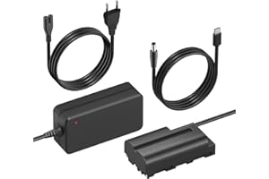 Mspalocell NP-F550/F770/F970 atrapa zestawu akumulatorów, zasilacz sieciowy ze złączem akumulatora do Sony CCD-SC55 TR516 TR716 TR818 TR910 TR917