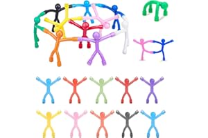 FEBBYA Calamite da Frigo Mini Man,10 PCS Figure Magnetiche in Silicone Morbido Magneti Umanoidi per Frigorifero, Ufficio e Decorazione Creativi Giocattoli Magnetici Flessibili per Lavagne Bianche