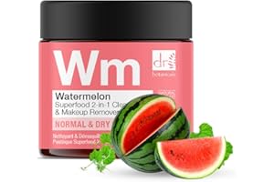Dr Botanicals Natural Superfood 2 in 1 Cleanser & Makeup Remover with Watermelon Seed Oil, Omega Acids for Dry, Oily Skin. Reduce Sebum, Removes impurities, Recharges Face for a Glowing Look