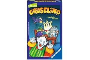 Ravensburger 23081 - Gruselino, Mitbringspiel für 2-4 Spieler, Suchspiel ab 5 Jahren, kompaktes Format, Reisespiel