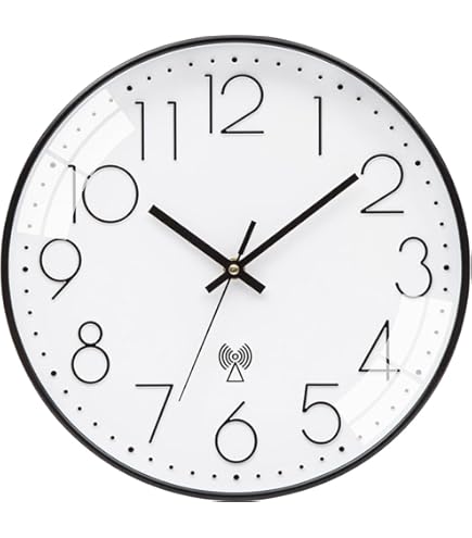 NESIFEE Draadloze wandklok, geruisloos, wandklok, radio, zonder tikkende geluiden, met temperatuurweergave en vochtigheidsmeter, geruisloos, stil, geen tikken, blauw, goed leesbaar, voor woonkamer NESIFEE Draadloze wandklok, geruisloos, wandklok, radio, zonder tikkende geluiden, met temperatuurweergave en vochtigheidsmeter, geruisloos, stil, geen tikken, blauw, goed leesbaar, voor woonkamer