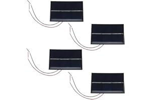 OTOTEC Miniaturowe panele fotowoltaiczne 60 x 80 mm, 1,5 V, 0,65 W, miniaturowe panele słoneczne, ogniwa fotowoltaiczne, zabawki solarne do energii słonecznej, DIY, projekty naukowe