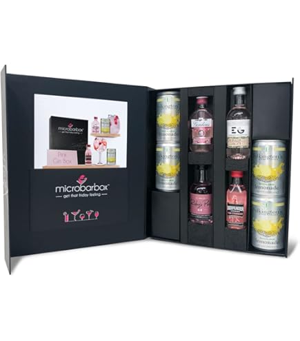 MicroBarBox Pink Gin Heaven Set In Premium Gift Box