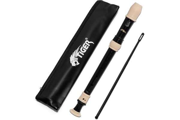 Tiger REC4-BK Flûte à bec - 3 pièces - Noir