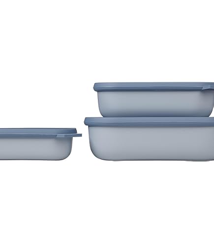 Mepal Ellipse - Pratico contenitore a bicchiere per cereali e yogurt, adatto per congelatore, microonde e lavastoviglie, colore Vivid Blue (blu intenso