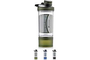 Szejker Shaker do białka Koktajli Blender Bottle do Odżywek proteinowych Kubek Butelka na wodę Sportowa bez BPA na Siłownie z miarką oraz kulką Idealna na wynos lub trening Fitness meteor (500ml, Zielony)