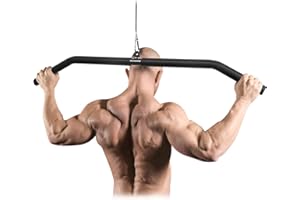 ‎LYNDWIN Latzugstange Bizeps Trizeps Stange, Klimmzugstangen Muskelzugstange Latzug Griff Zugstange für Zugübungen Home Gym Training Latzug Stange Krafttraining Fitness Workout Zubehör Zuhause